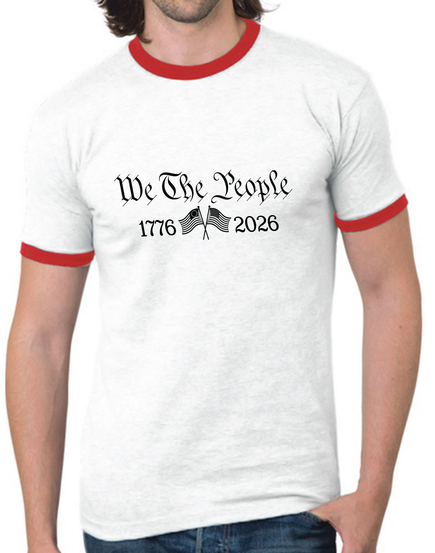 WE THE PEOPLE RINGER TEE