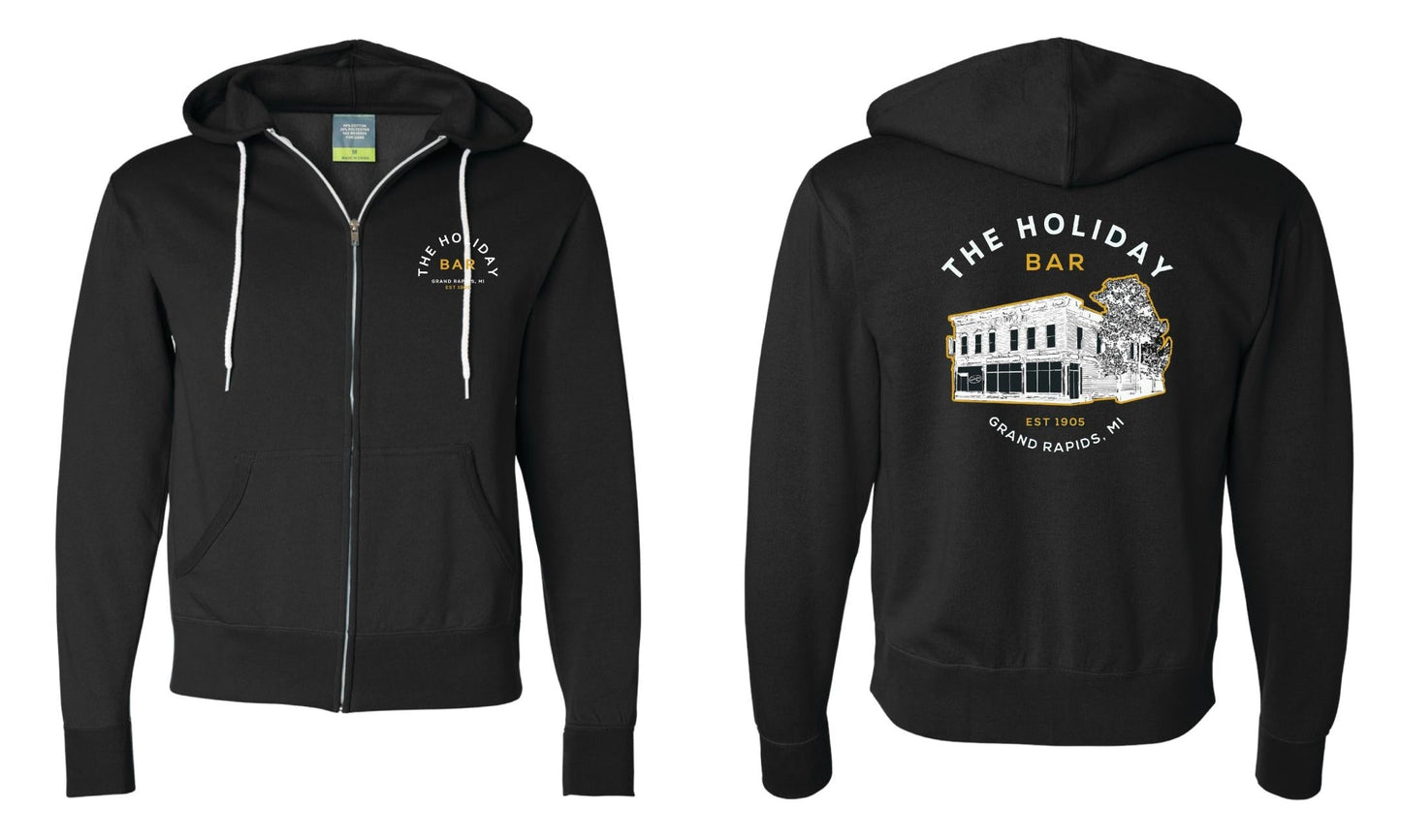 Holiday Bar Zipper Hoodie