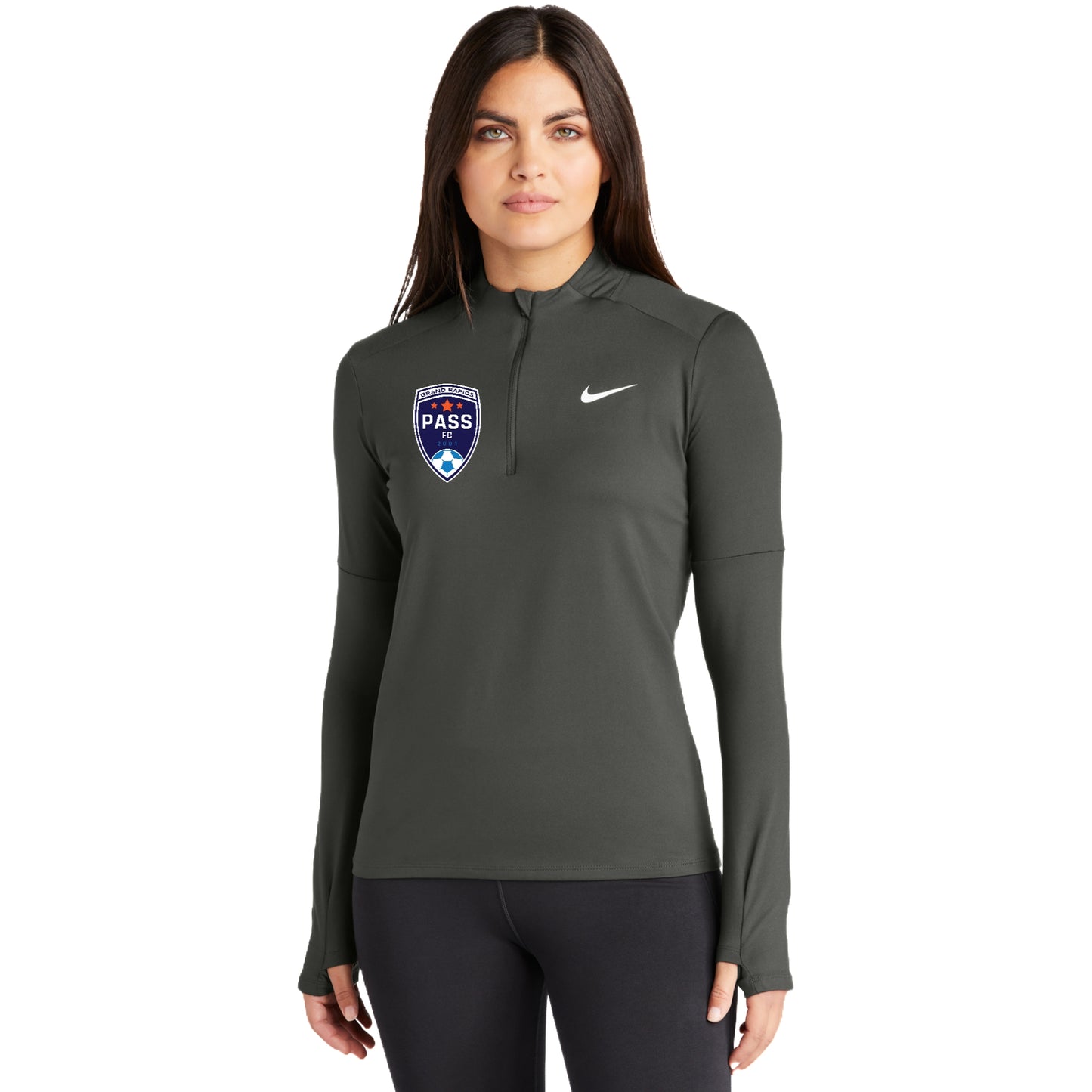PASS FC ADULT Nike Ladies Dri-FIT Element 1/2-Zip Top