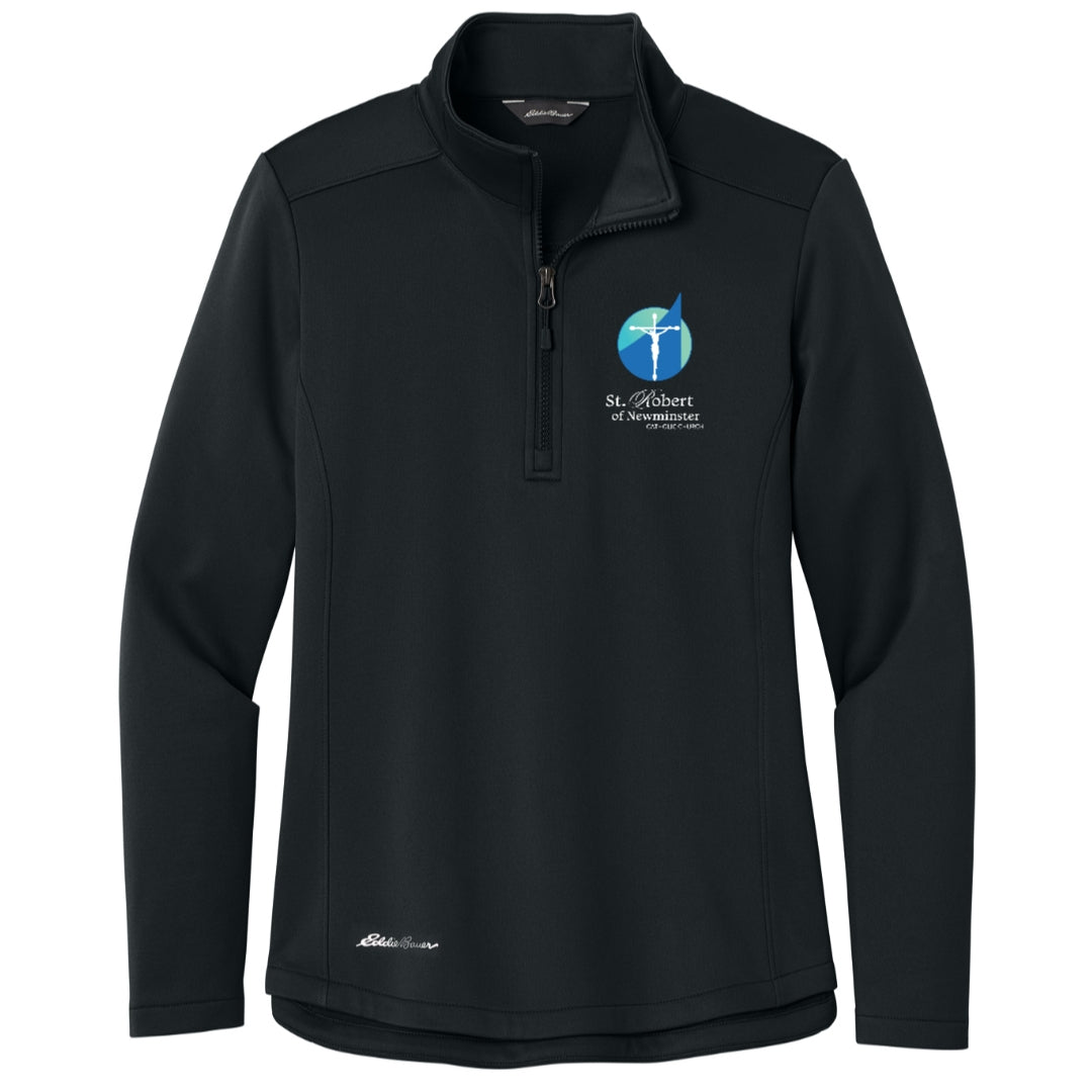 St. Robert Church Ladies Eddie Bauer® Smooth Mid Layer Fleece 1/2-Zip