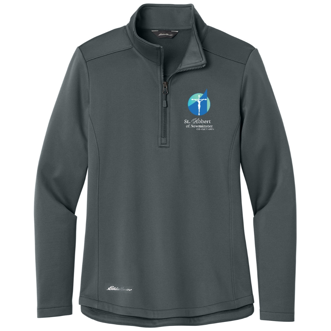 St. Robert Church Ladies Eddie Bauer® Smooth Mid Layer Fleece 1/2-Zip