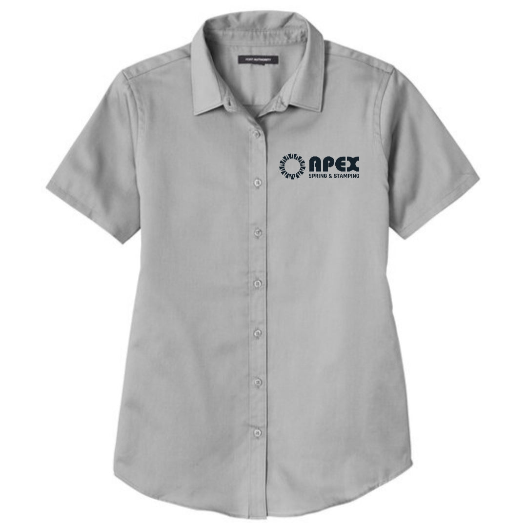 Apex-Women's Short Sleeve SuperPro React™ Twill Shirt