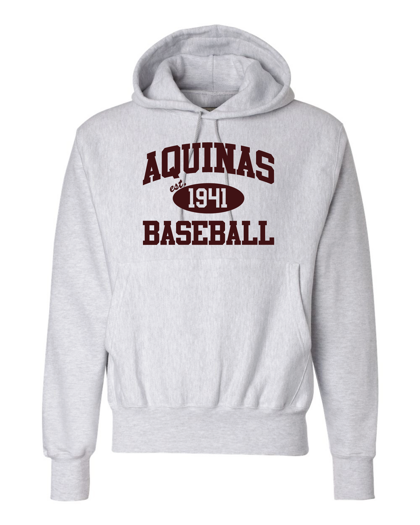 Aquinas Baseball Champion® Reverse Weave® Hooded Sweatshirt