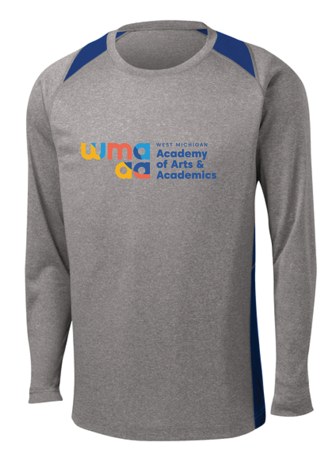 WMAAA Long Sleeve Heather Colorblock Tee