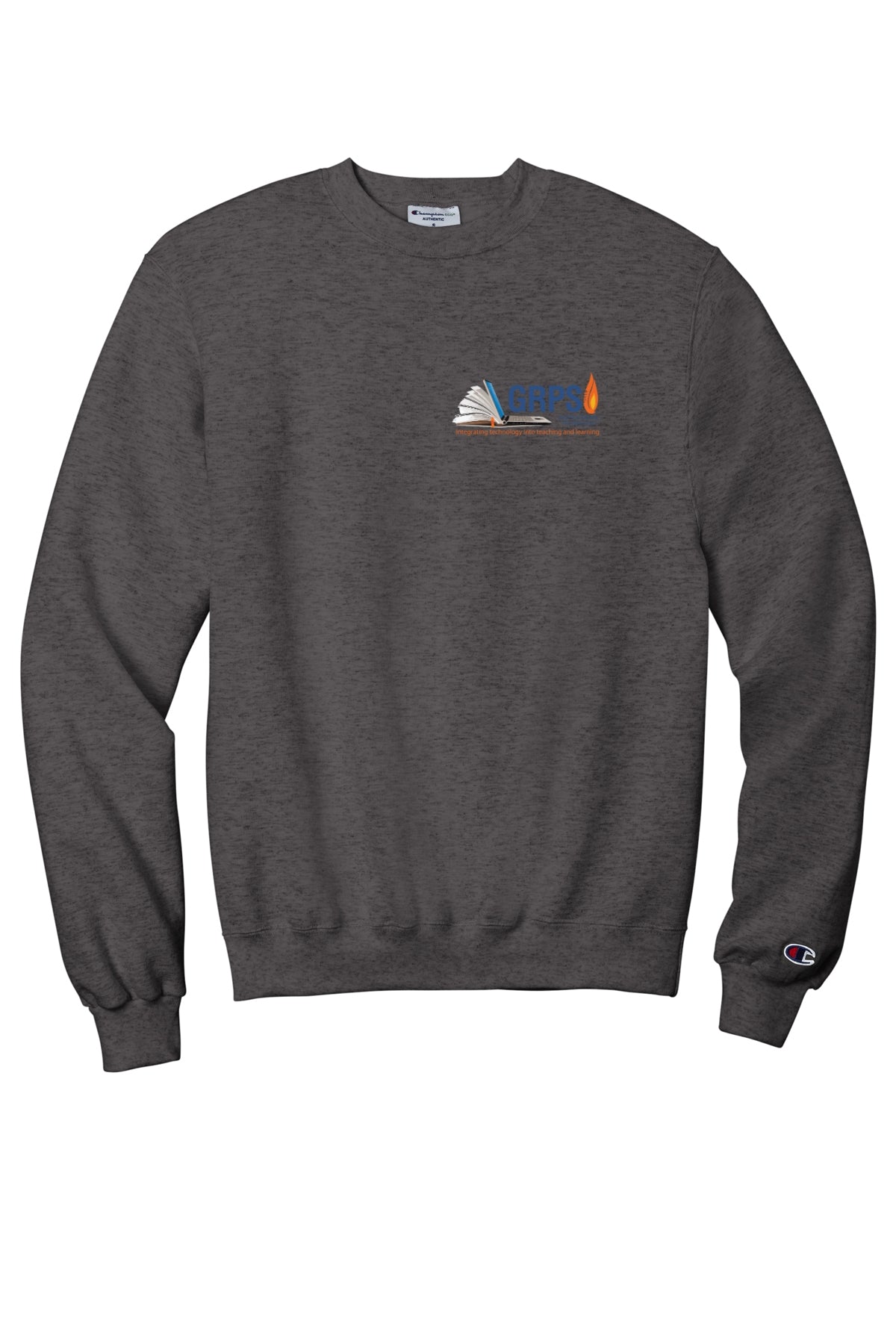 Instructional Technology CHAMPION CREW NECK SWEATSHIRT BLUE LOGO