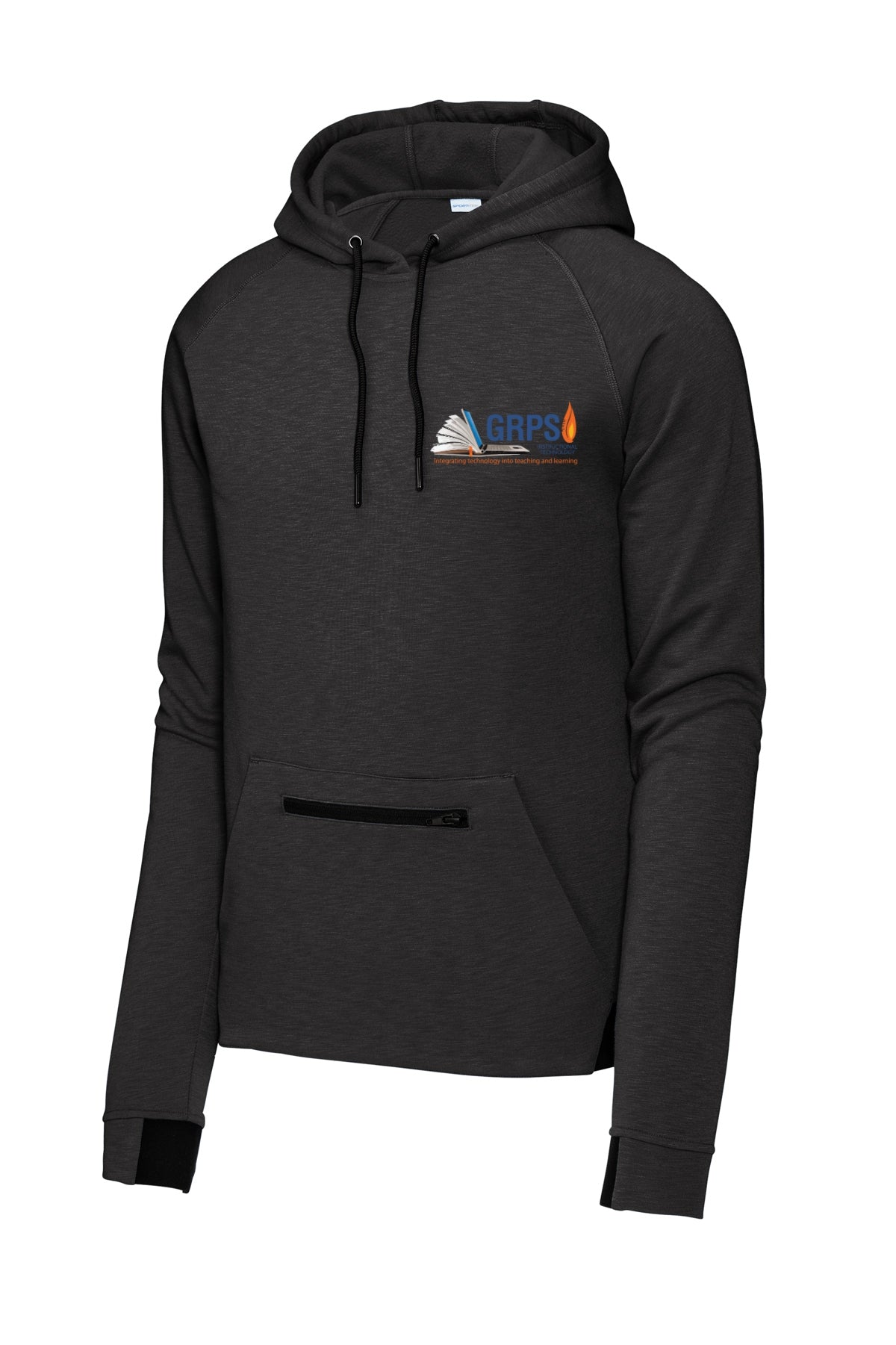 Instructional Technology Strive Hooded Pullover BLUE LOGO