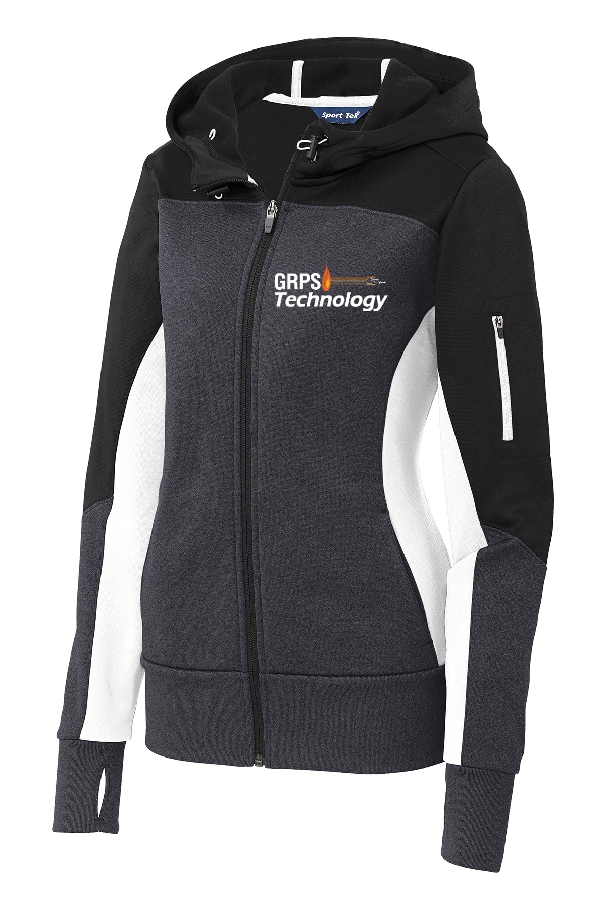 MIS-Technology Colorblock Full-Zip Hooded Jacket LADIES