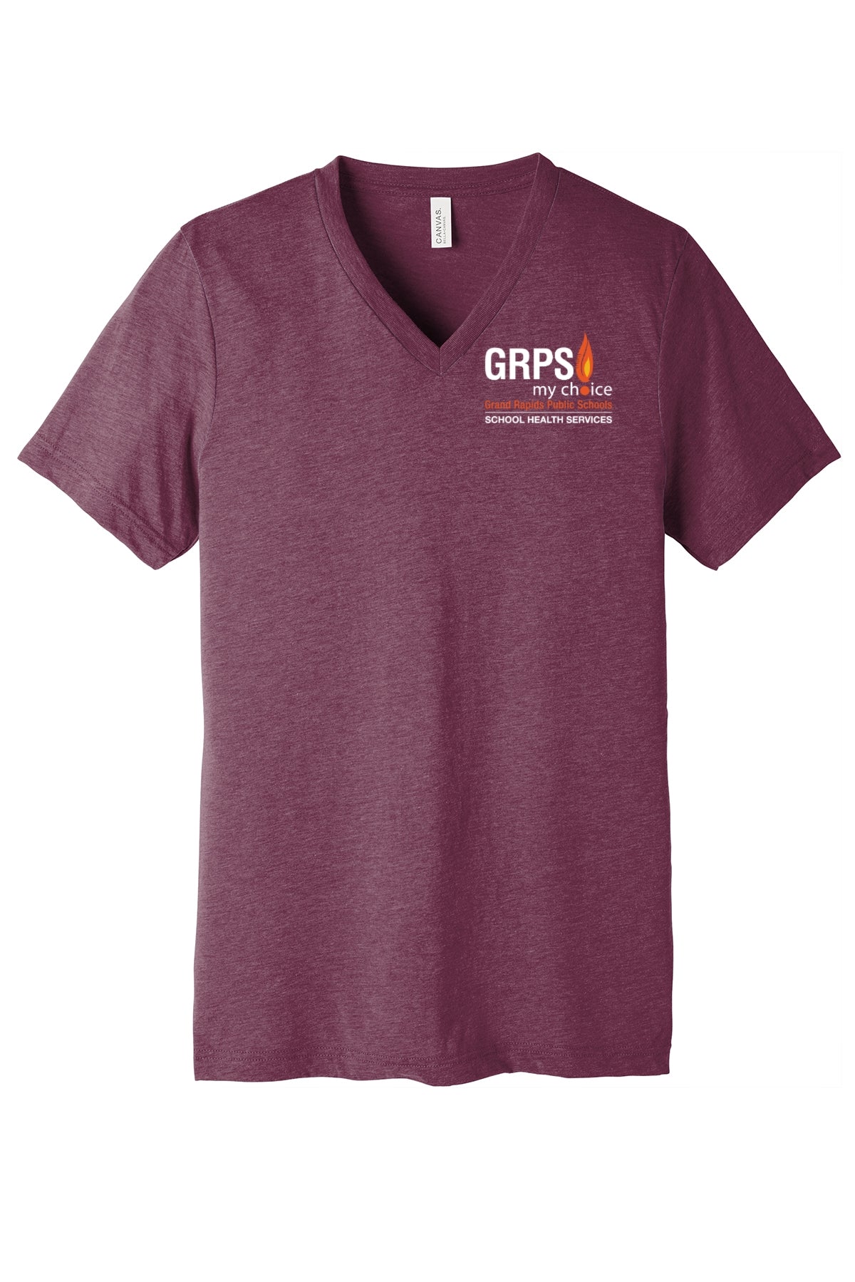 GRPS HEALTH SERVICES Unisex Triblend Short Sleeve V-Neck Tee