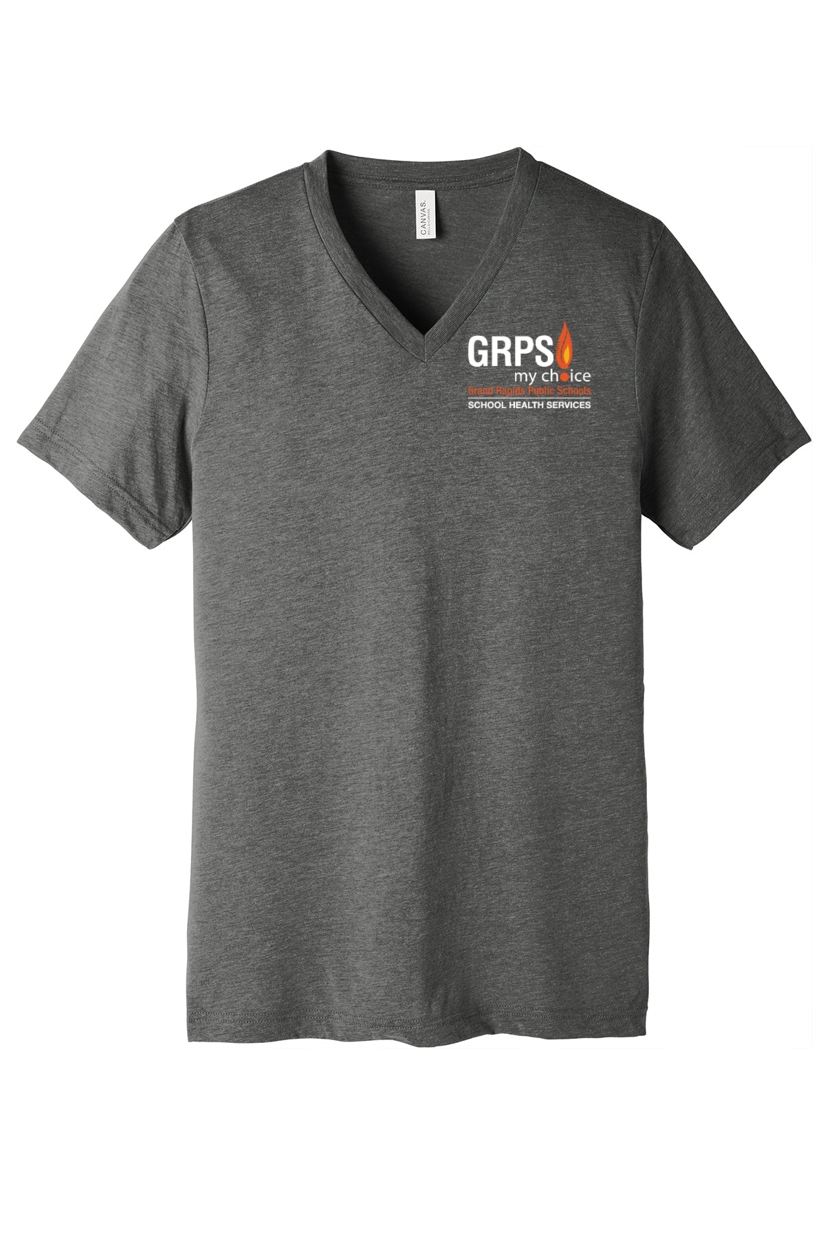 GRPS HEALTH SERVICES Unisex Triblend Short Sleeve V-Neck Tee