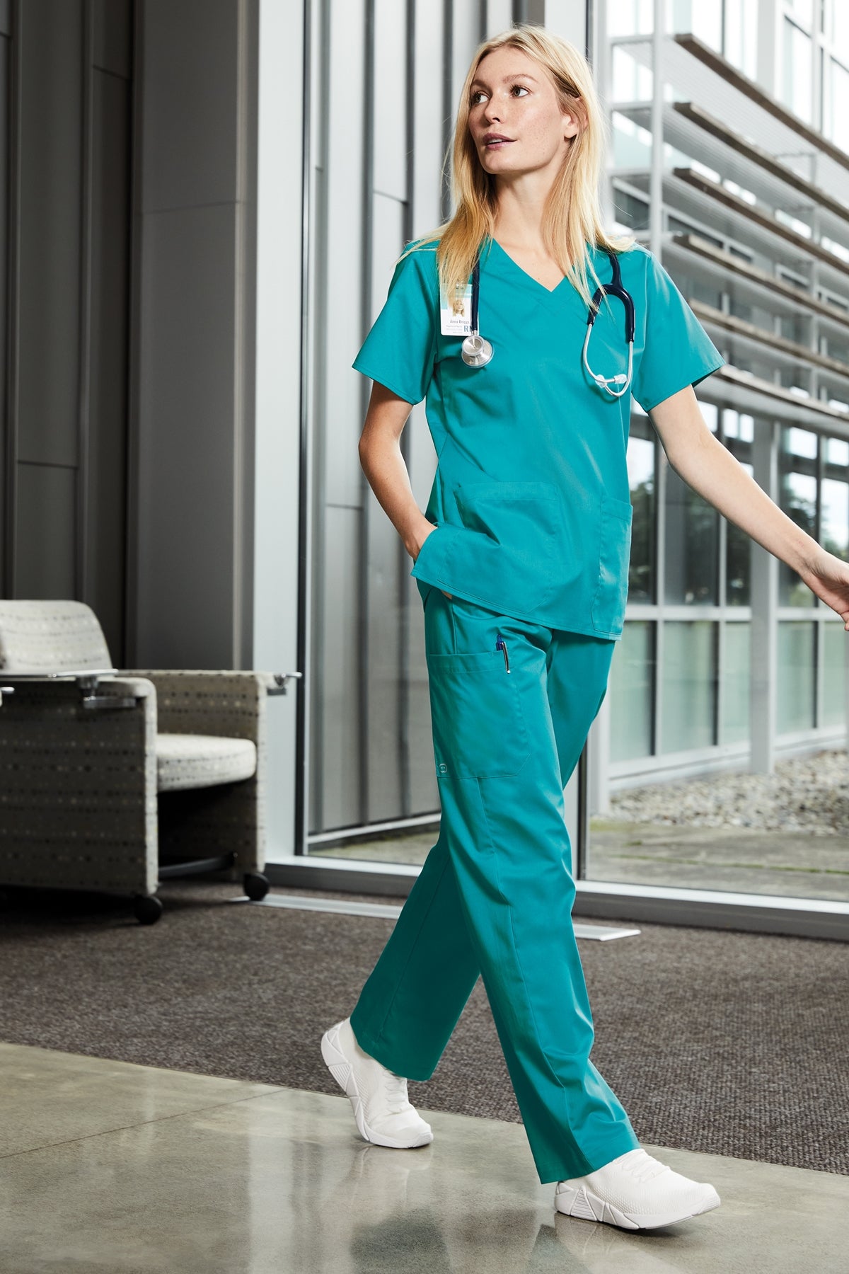 GRPS HEALTH SERVICES WonderWink® Women’s WorkFlex™ V-Neck Top