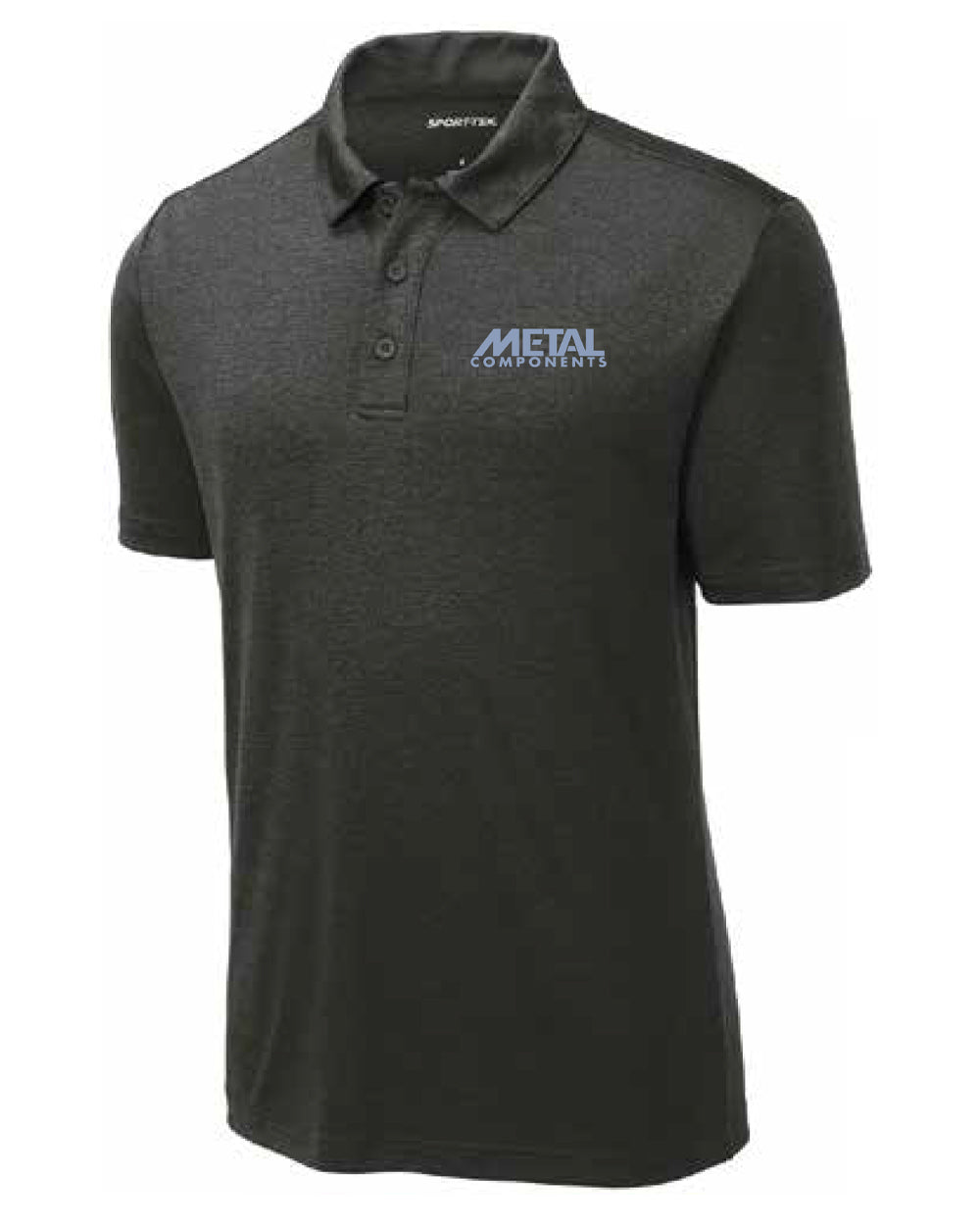 Metal Components Heather Polo