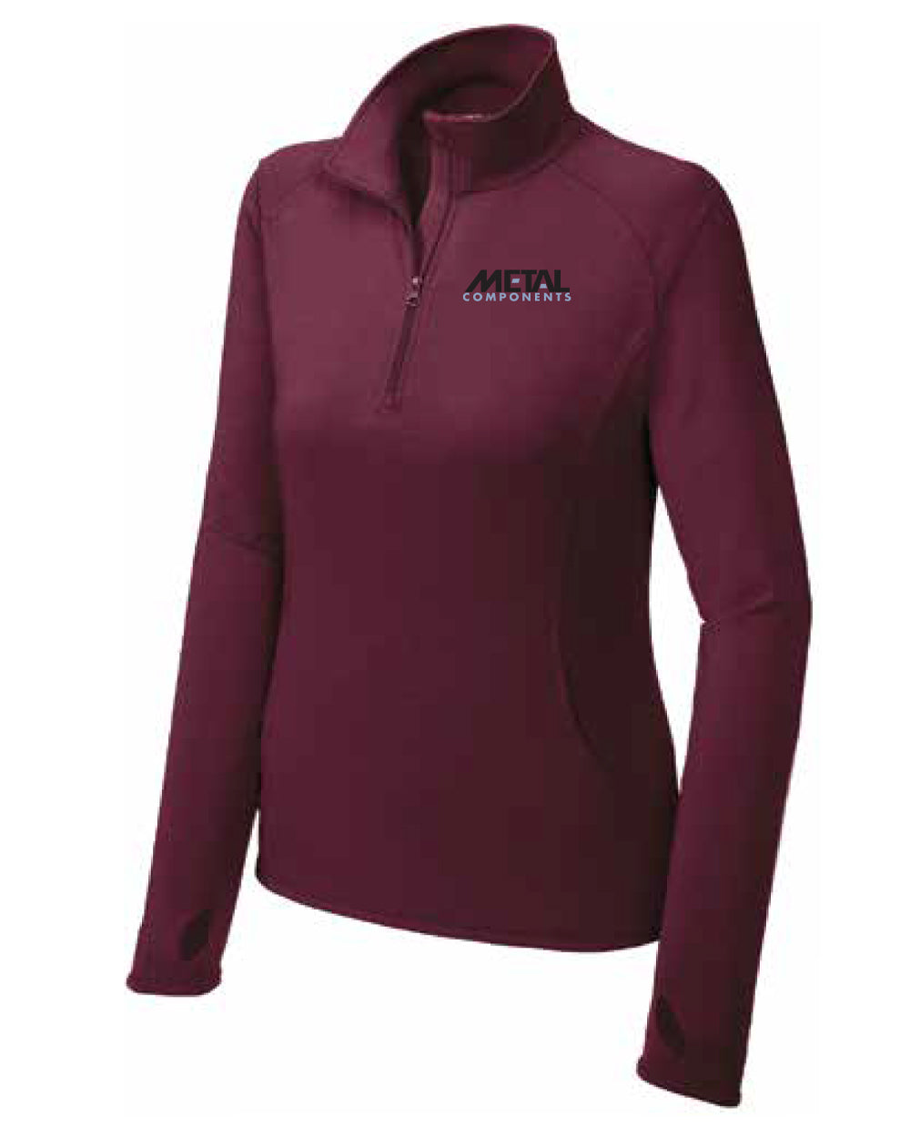 Metal Components 1/4 Zip Ladies Pull Over