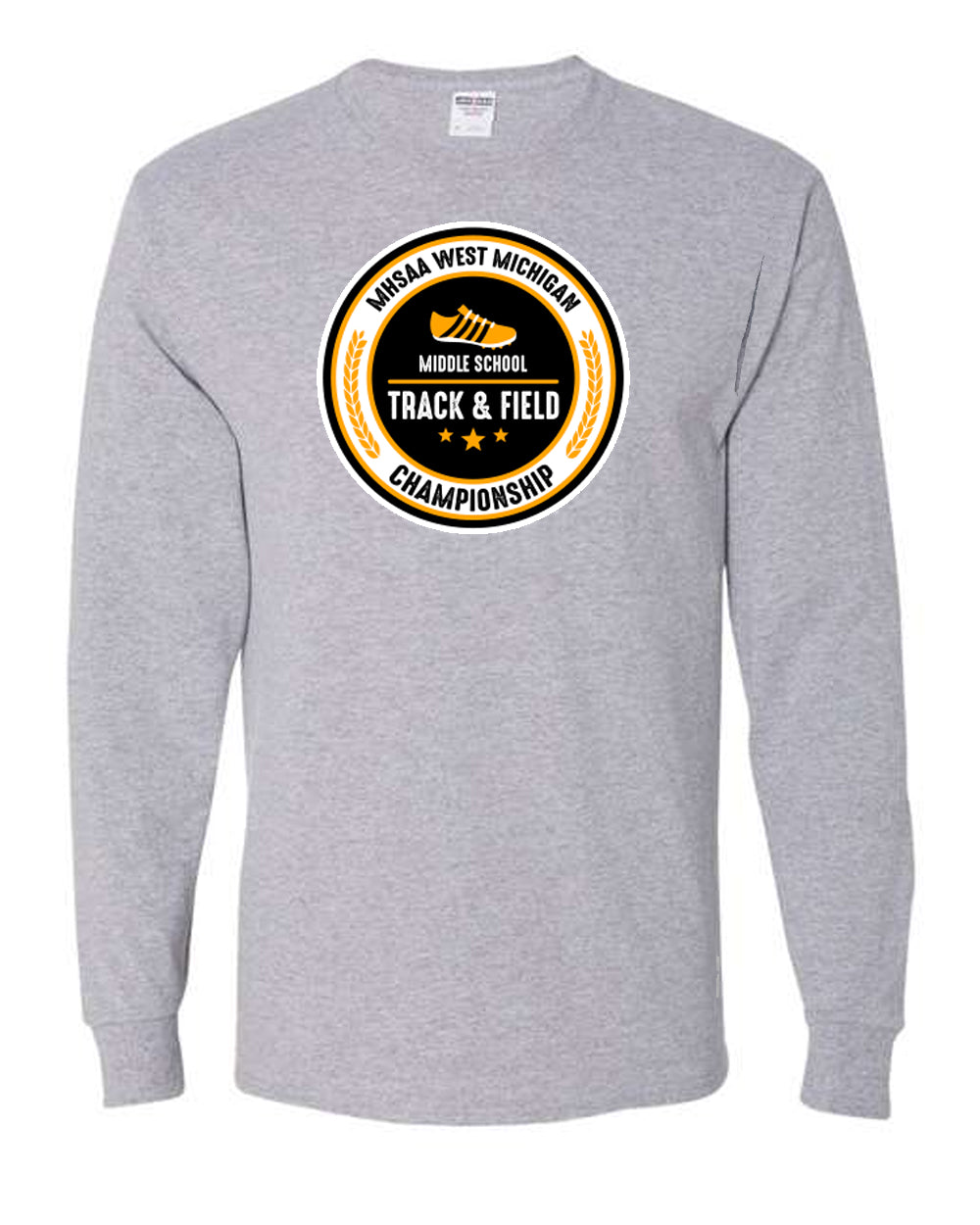 MHSSA Track and Field Championship Tee 2021 Grey Shirt
