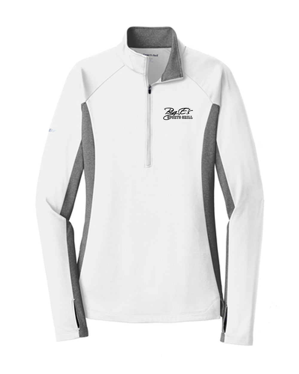 Women's Big E's Sport-Tek® Sport-Wick® Stretch Contrast 1/2-Zip Pullover