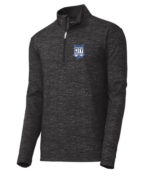 City High Middle Sport-Wick ® Stretch Reflective Heather 1/2-Zip Pullover (st855)