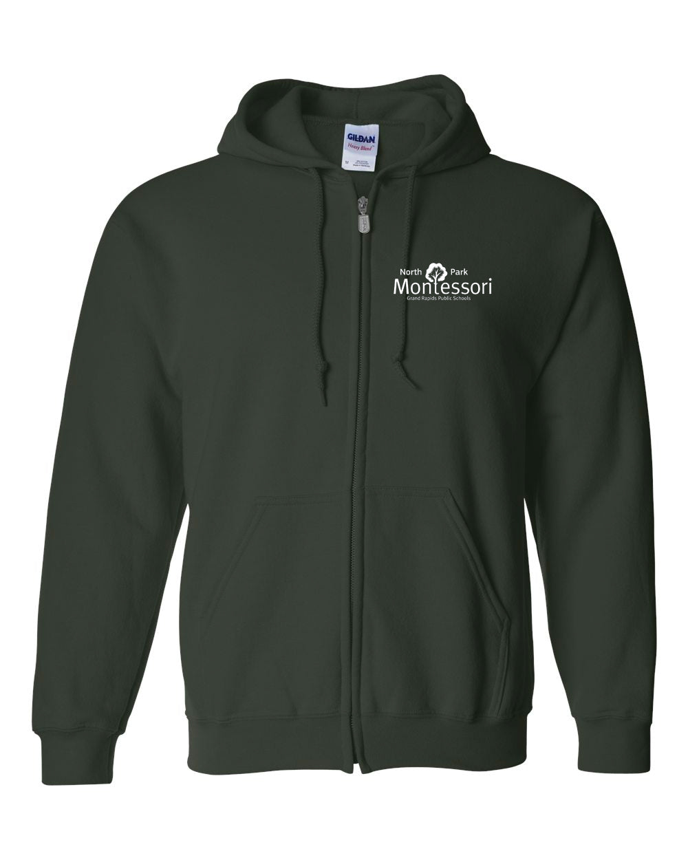 North Park Montessori Heavy Blend™ Full-Zip Hooded Sweatshirt - 18600