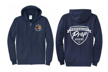 U PREP HOODED ZIP UP SWEATSHIRT