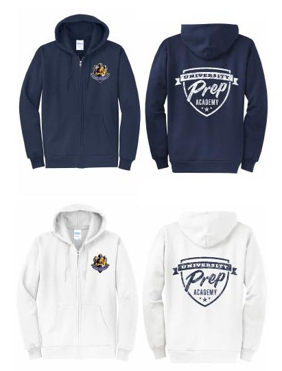 U PREP HOODED ZIP UP SWEATSHIRT