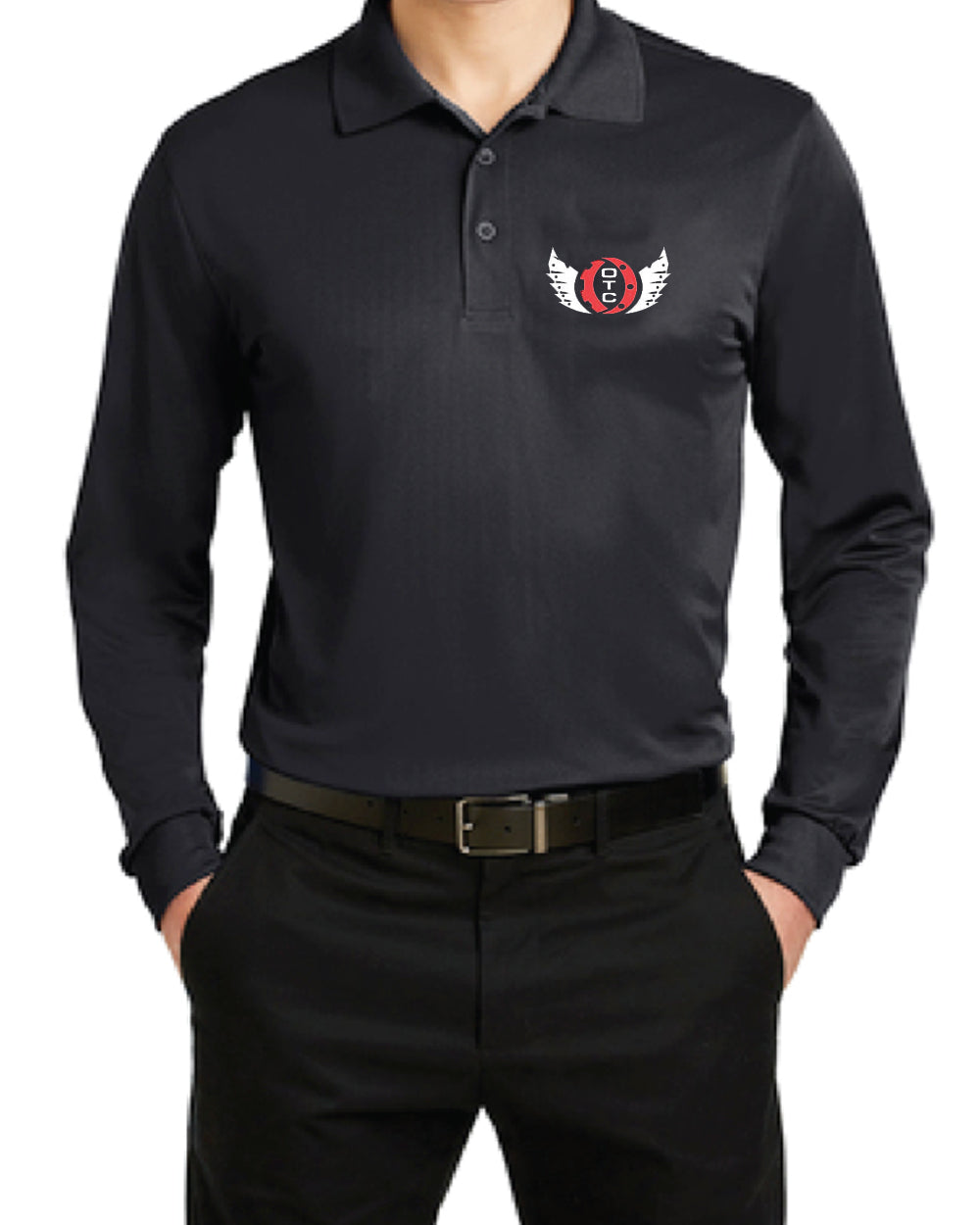 Men's Long Sleeve Polo (ST657)