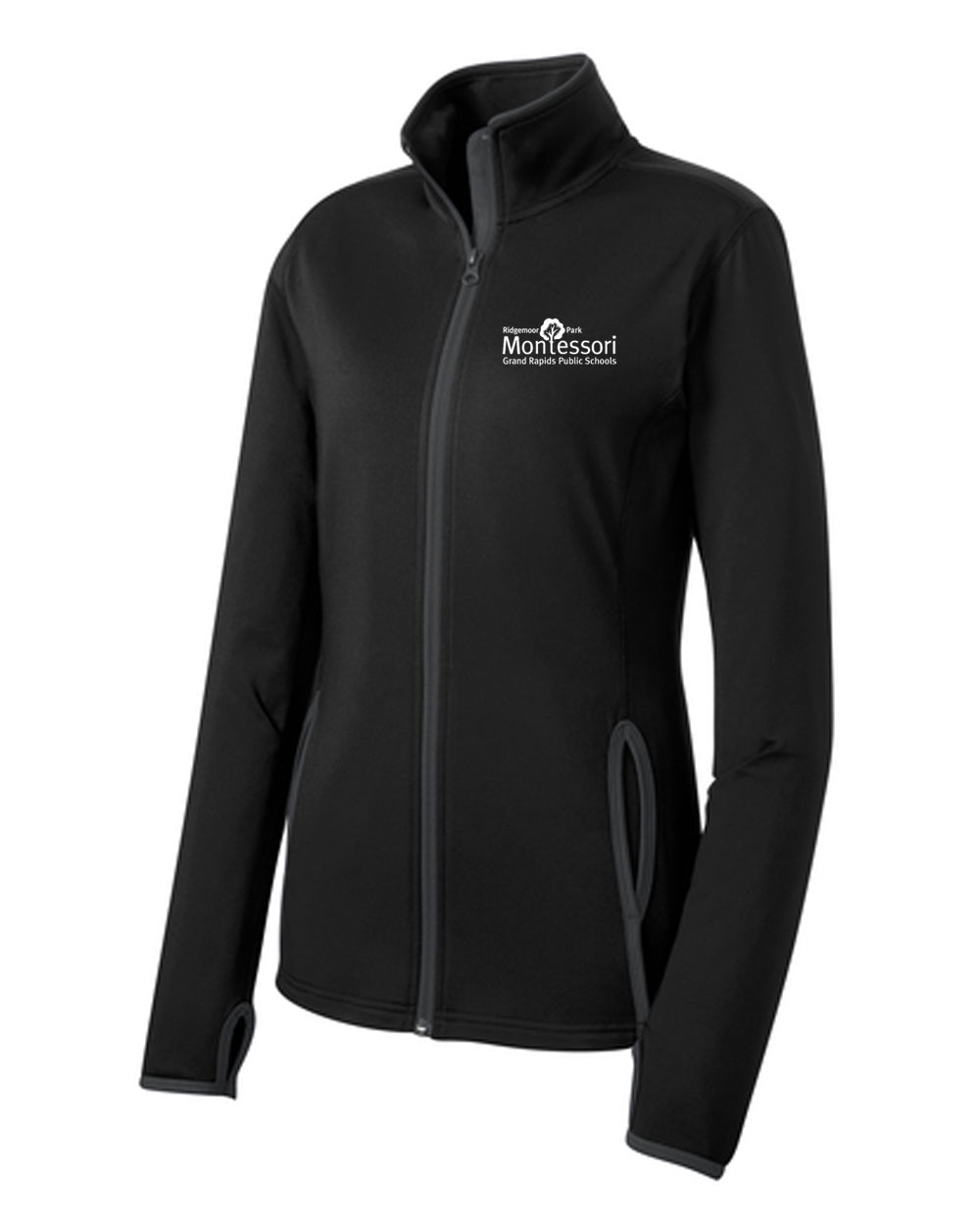 Montessori Staff SportTek Contrast Full Zip LST853
