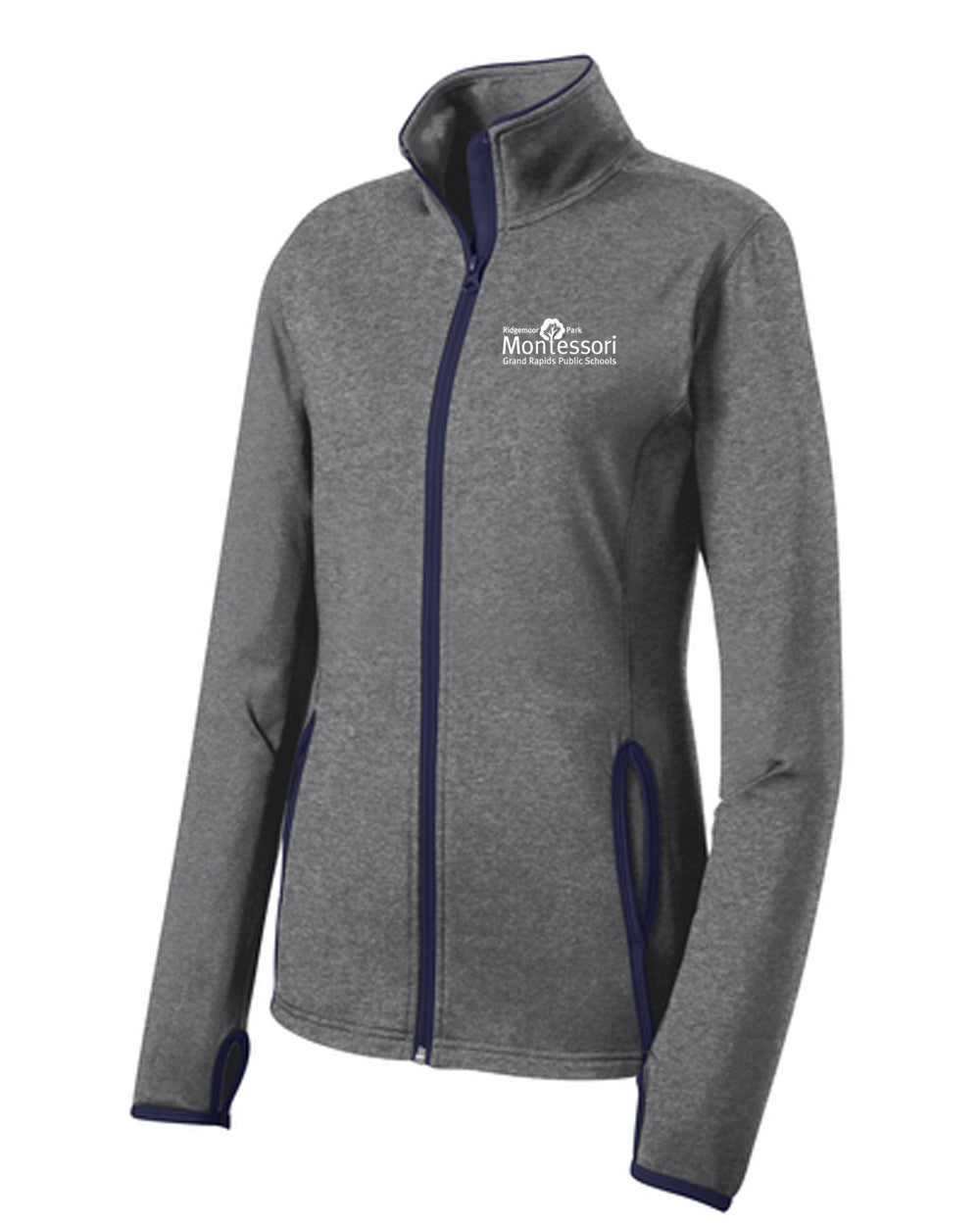 Montessori Staff SportTek Contrast Full Zip LST853
