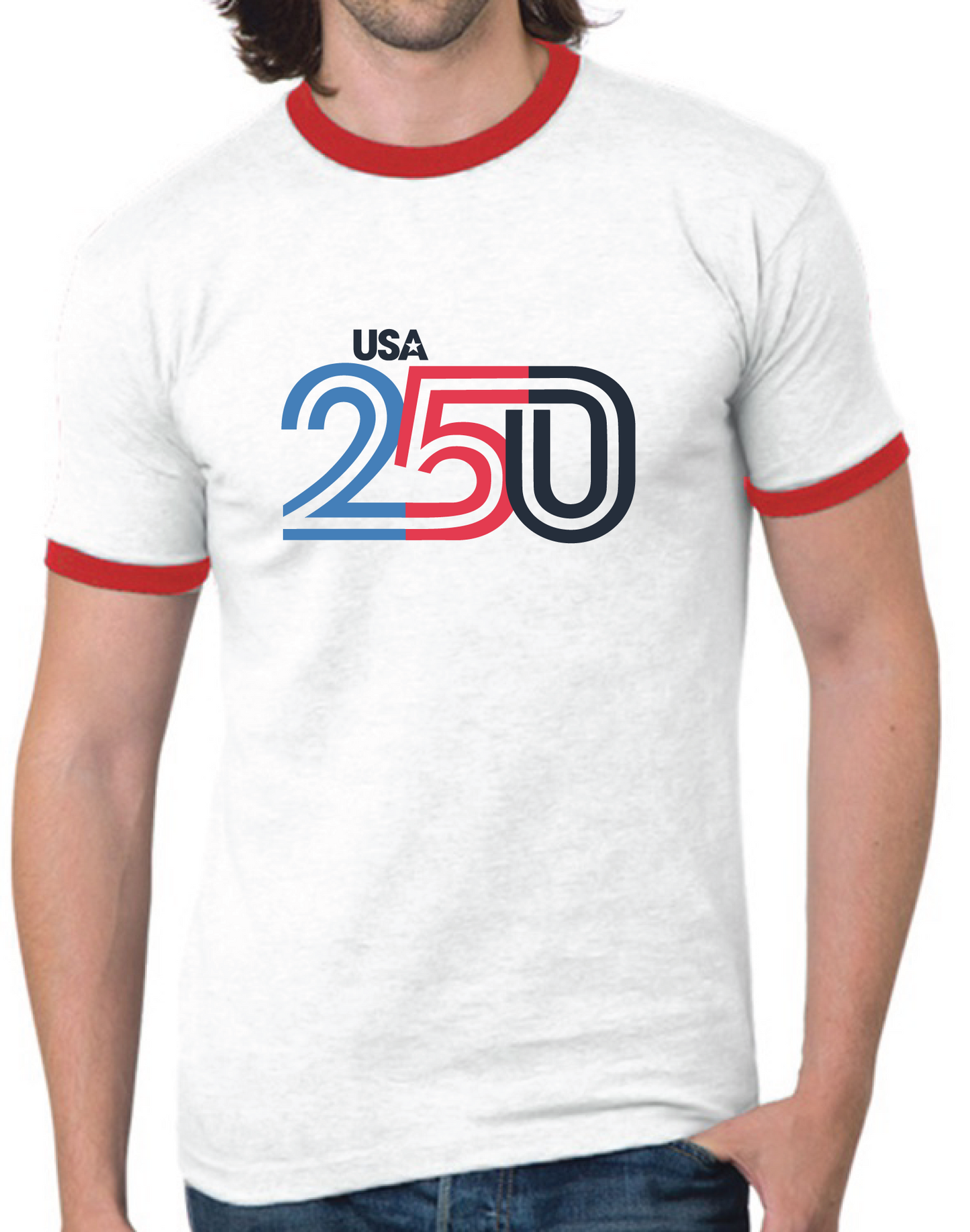 USA 250 RINGER TEE
