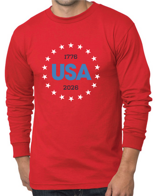 USA STAR LONG-SLEEVE TEE