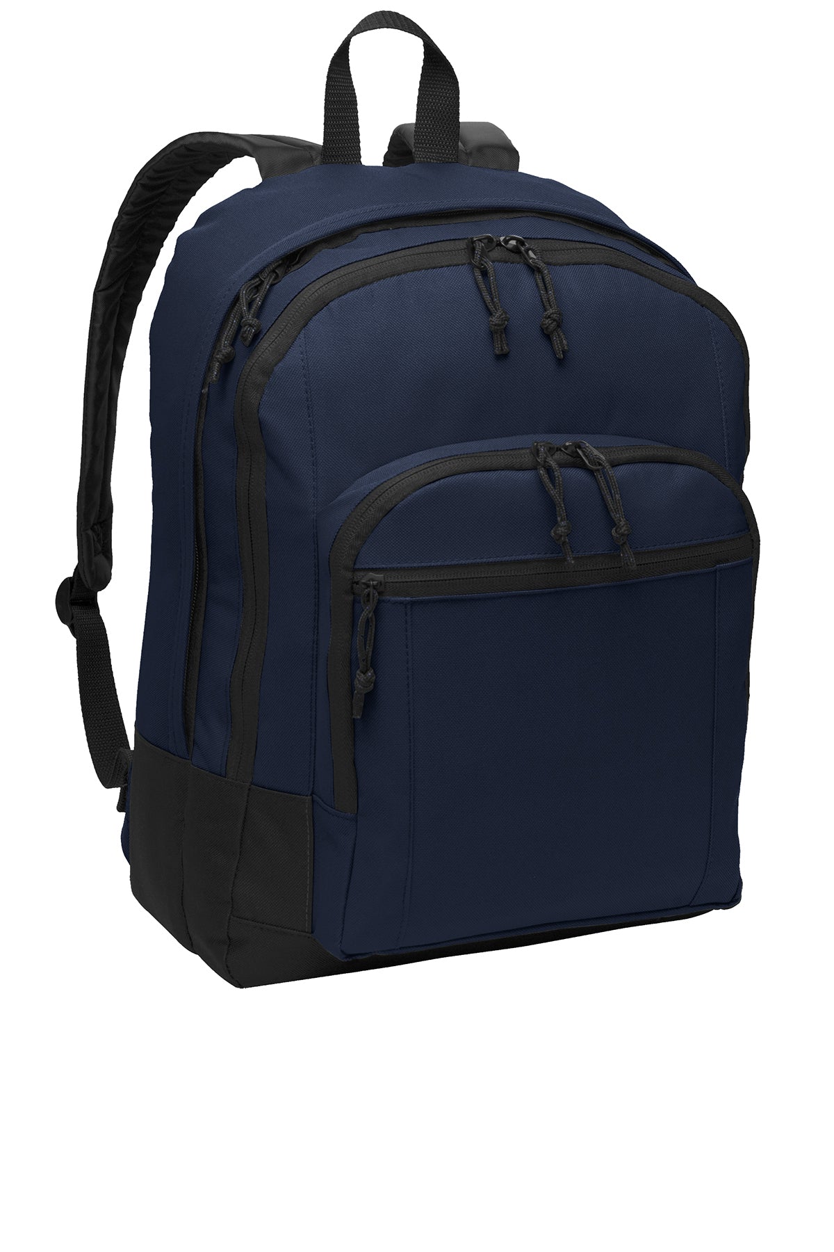 Basic Backpack-school logo added to the front pocket