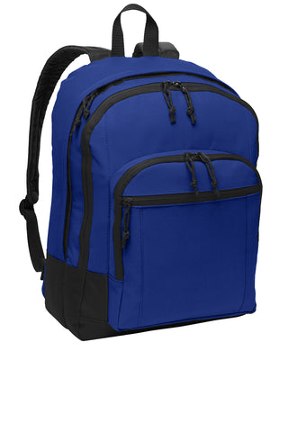 Basic Backpack-school logo added to the front pocket