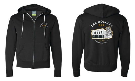Holiday Bar Zipper Hoodie