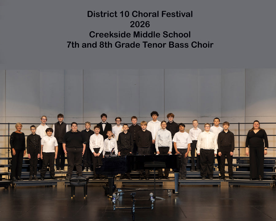Creekside Middle School 7th 8th grade tenor bass choir