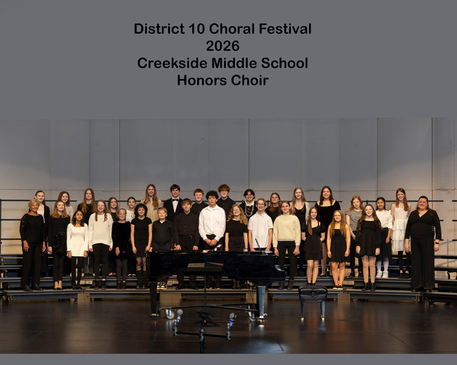 Creekside Middle School Honors Choir