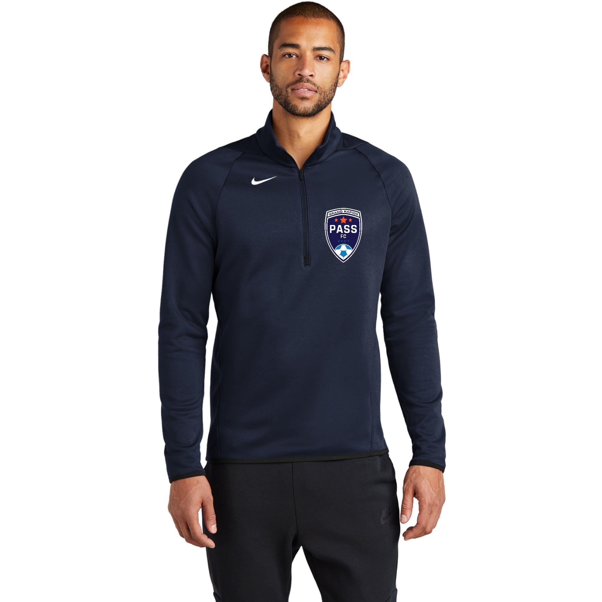 Nike warm half zip best sale