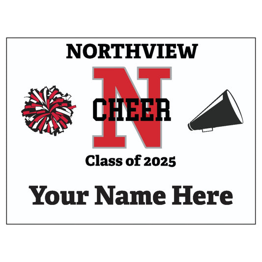 Northview Wildcats Cheer Sign Rowing Fundraiser