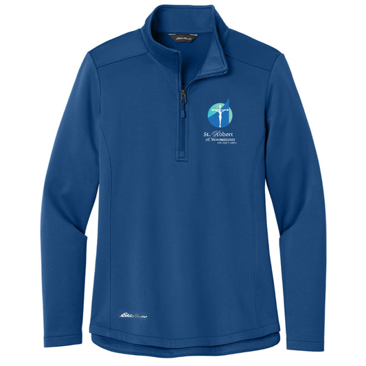 St. Robert Church Ladies Eddie Bauer® Smooth Mid Layer Fleece 1/2-Zip