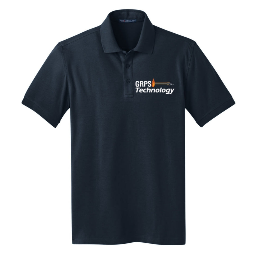 MIS-Technology MENS Stretch Pique Polo