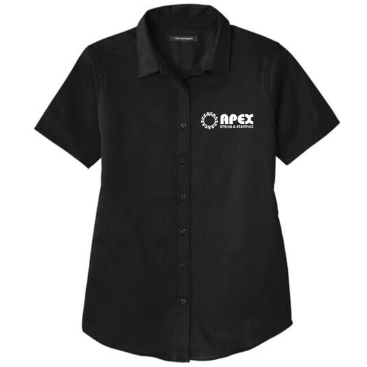 Apex-Women's Short Sleeve SuperPro React™ Twill Shirt