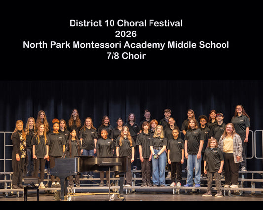 North Park Montessori Academy Middle School 7 8th grade choir