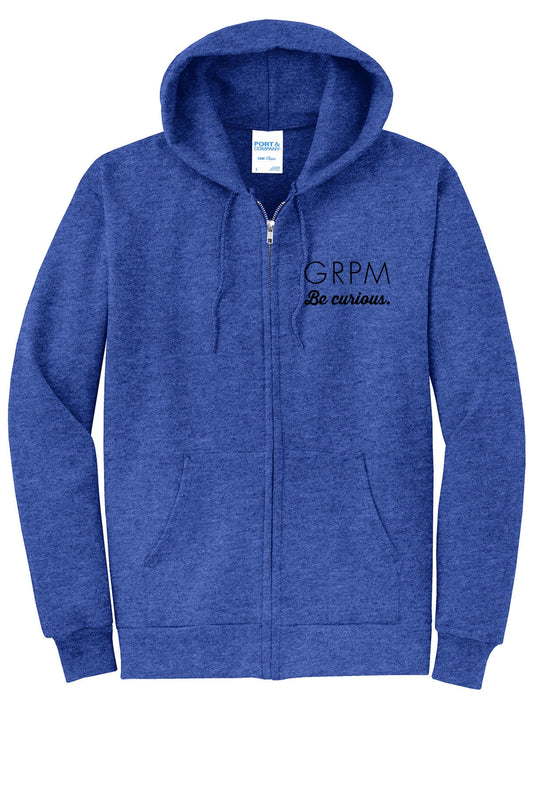 GRPM BE CURIOUS ZIPPER HOODIE