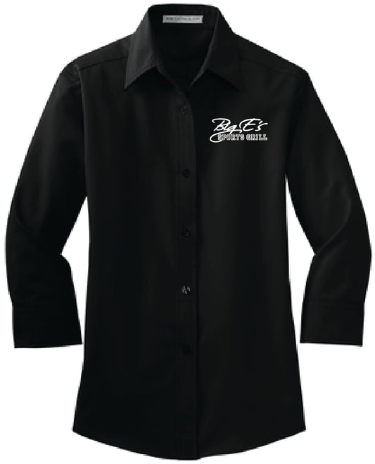 BIG E'S Ladies 3/4 Sleeve Easy Care Shirt