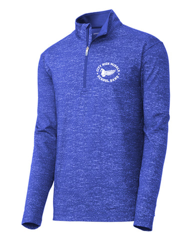 City High Middle Band Stretch Reflective Heather 1/2-Zip Pullover