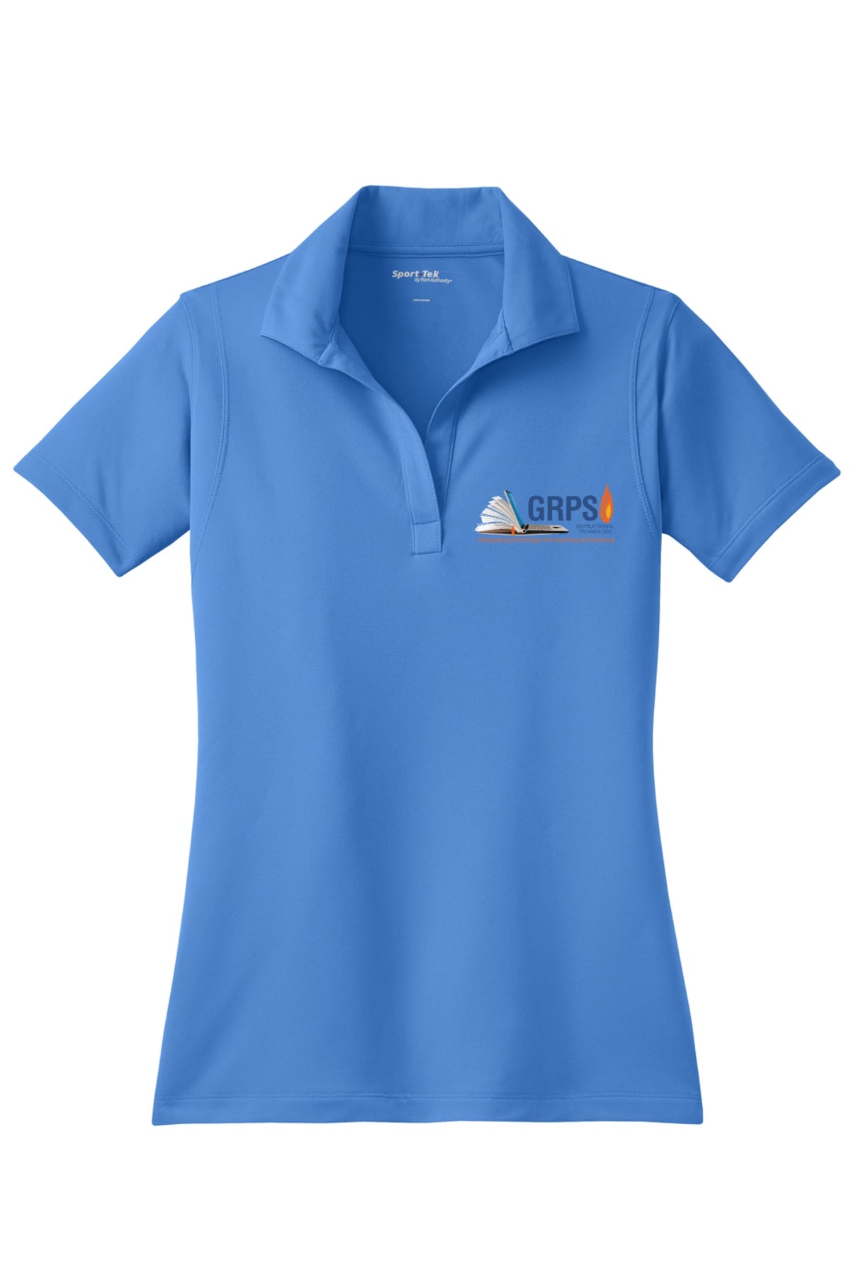 Instructional Technology Sport Wick Polo BLUE LOGO MENS AND WOMENS