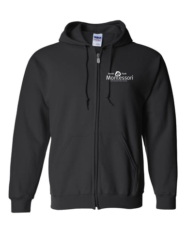 North Park Montessori Heavy Blend™ Full-Zip Hooded Sweatshirt - 18600