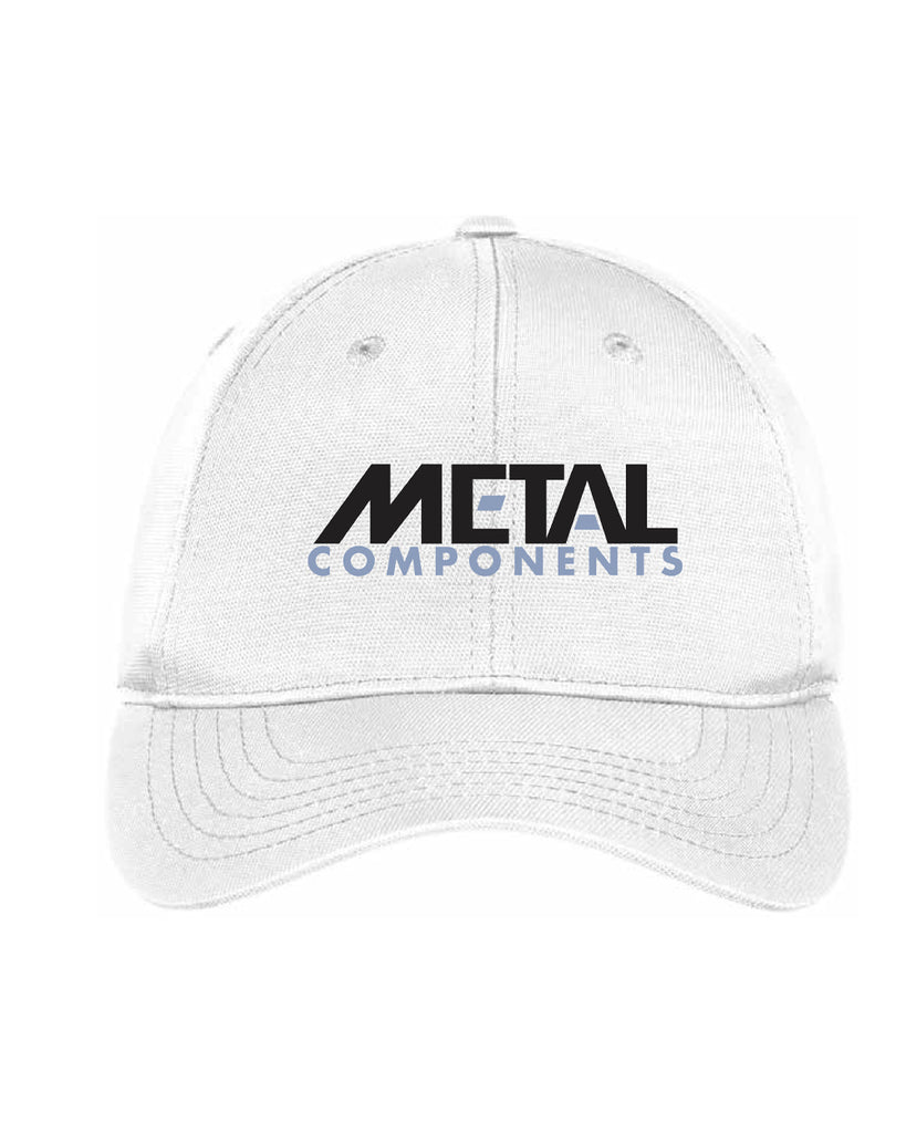 Metal Components Adjustable Hat-White