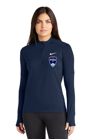 PASS FC ADULT Nike Ladies Dri-FIT Element 1/2-Zip Top
