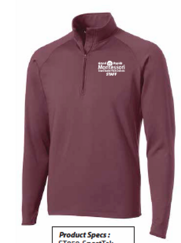 Montessori Staff SportTek Sportwick 1/2 Zip ST850