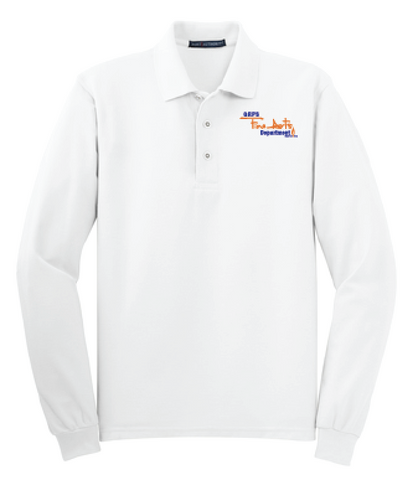GRPS Arts Script Port Authority Silk Touch™ Long Sleeve Polo K500LS