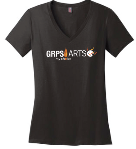 GRPS Arts DM1170L District ® Women’s Perfect Weight ® V-Neck Tee