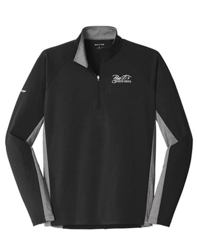 Men's Big E's Sport-Tek® Sport-Wick® Stretch Contrast 1/2-Zip Pullover