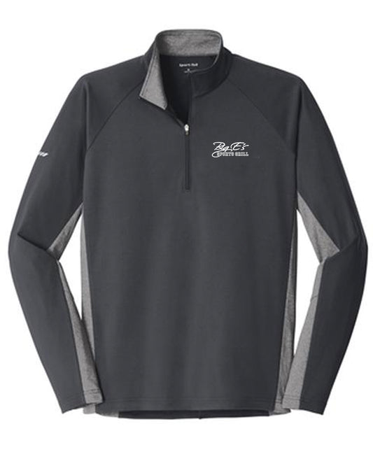 Men's Big E's Sport-Tek® Sport-Wick® Stretch Contrast 1/2-Zip Pullover